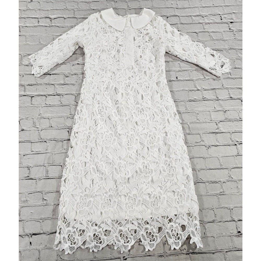 DAINTY JEWELLS Little Lady Gardenia Lace Crochet Midi 3/4 Sleeve GIRLS XXL